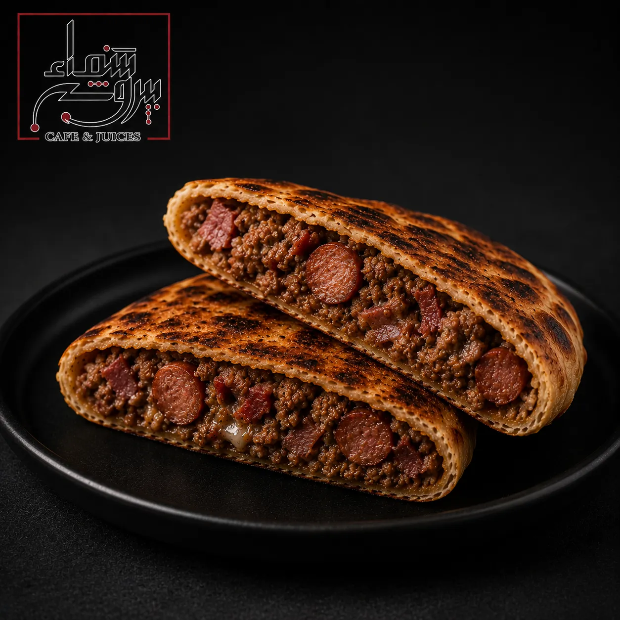 حواوشي مكس ( لحمة - بسطرمة - سجق ) 