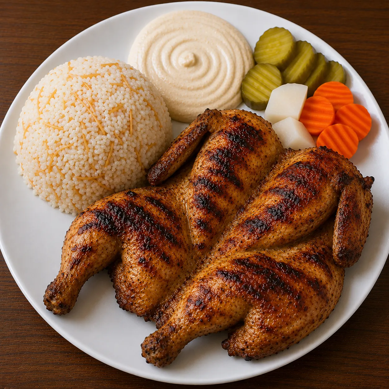 1/2 فراخ مشوية