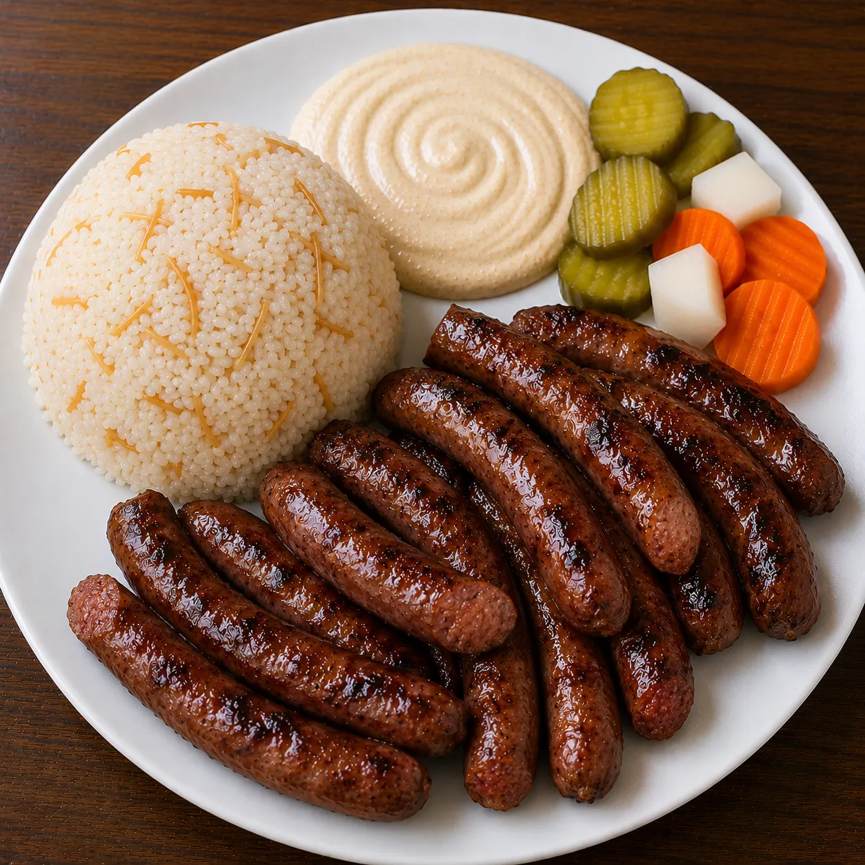 طبق سجق مشوي
