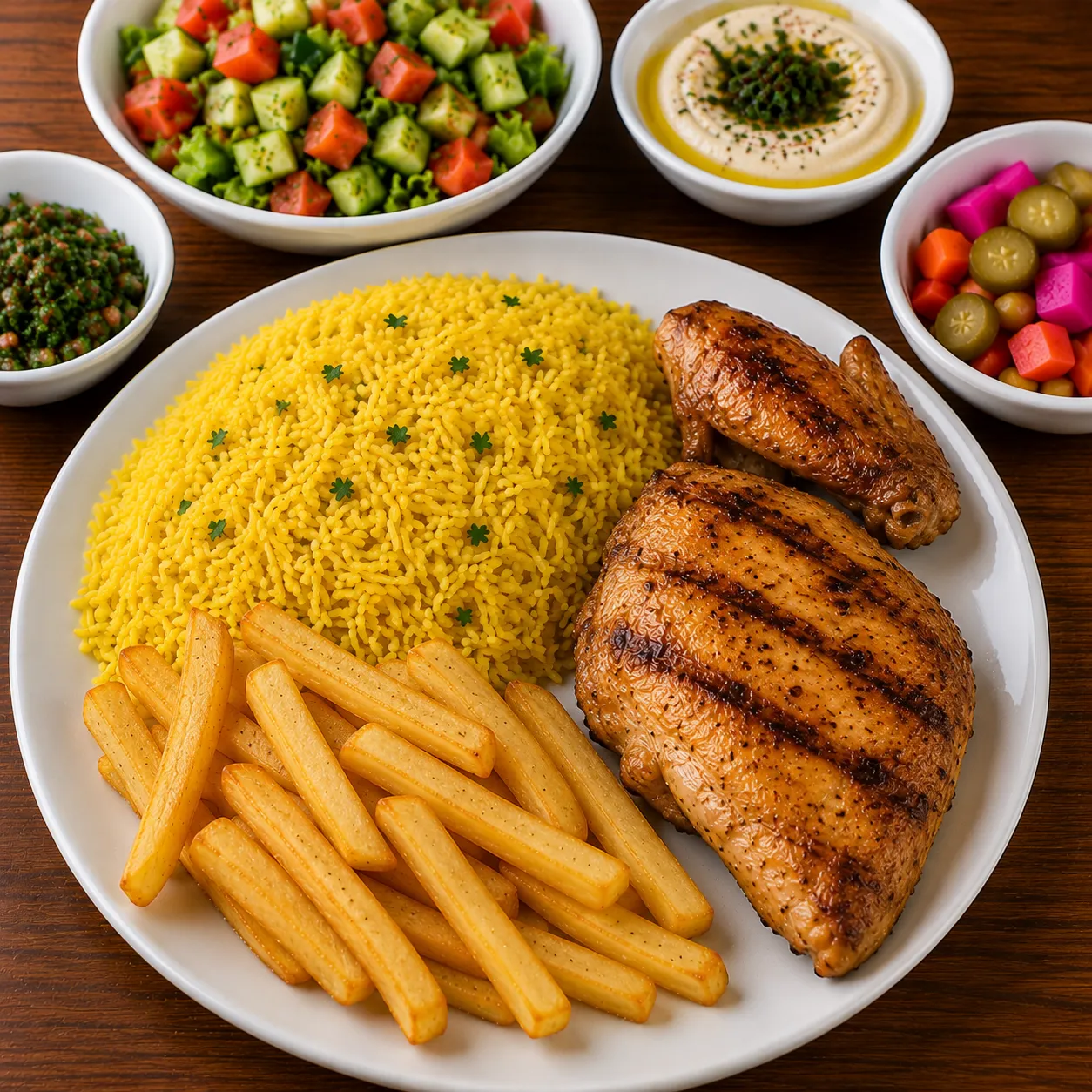 وجبة ربع فرخة صدر