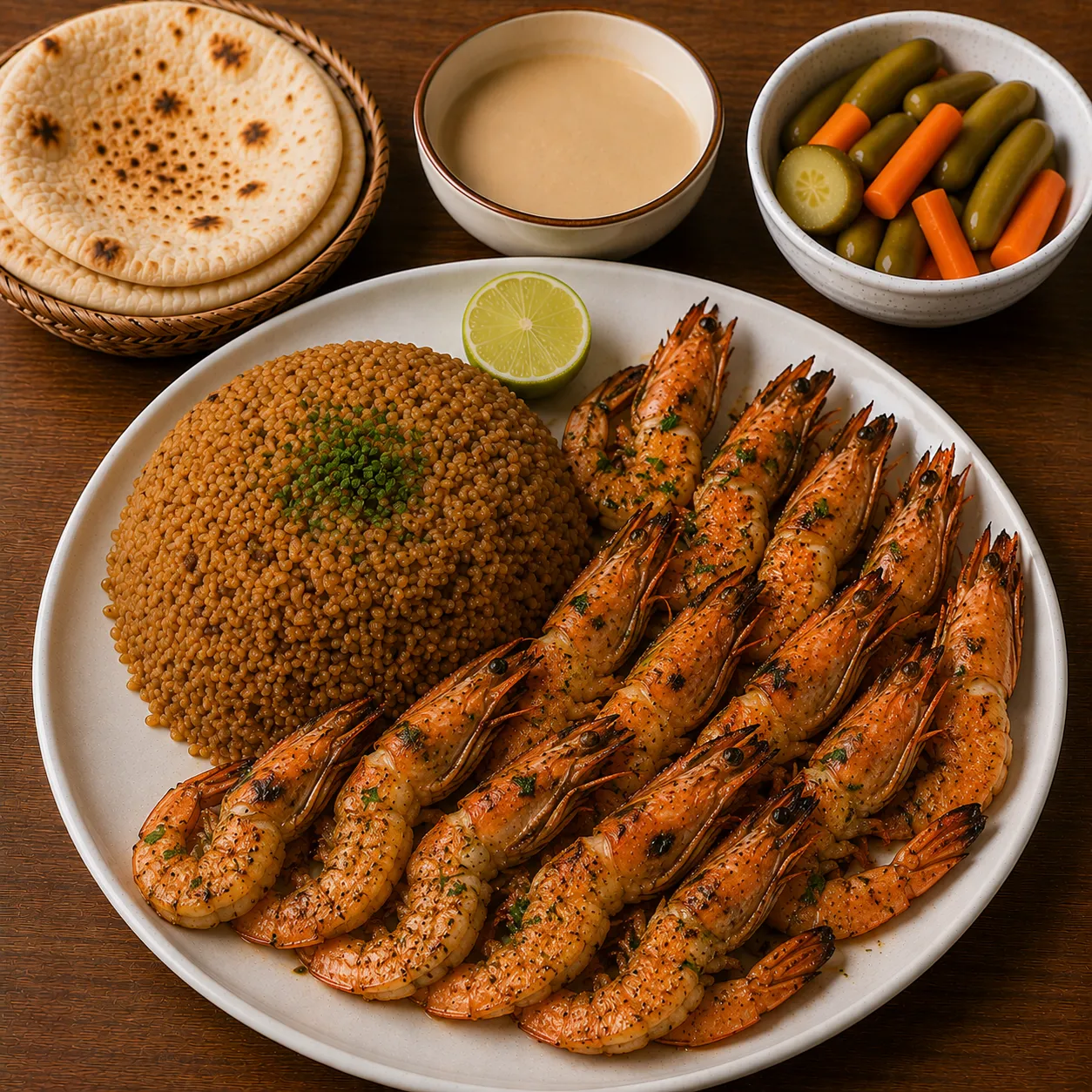 وجبه جمبرى مشوى