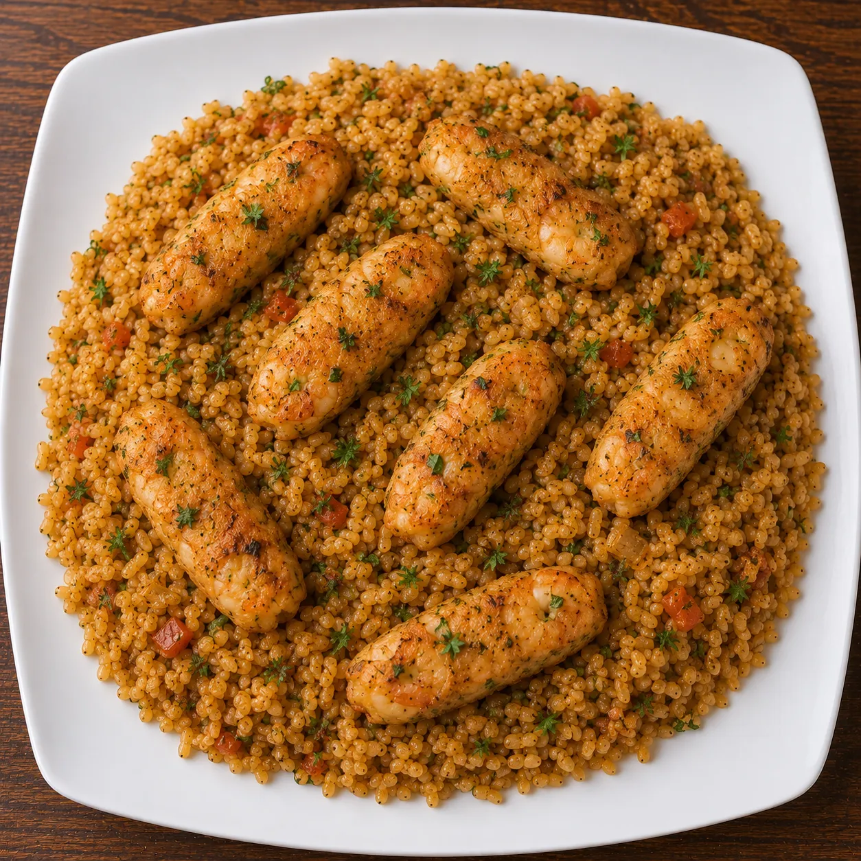 طبق ارز كفته جمبرى