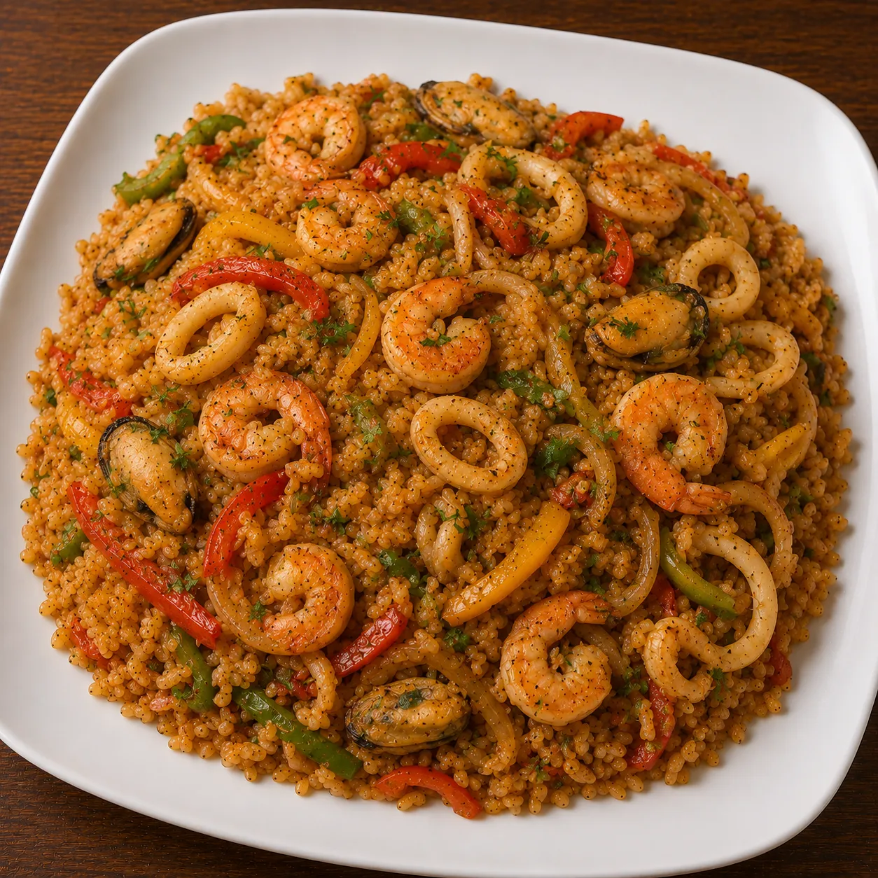 طبق ارز فاهيتا سي فود