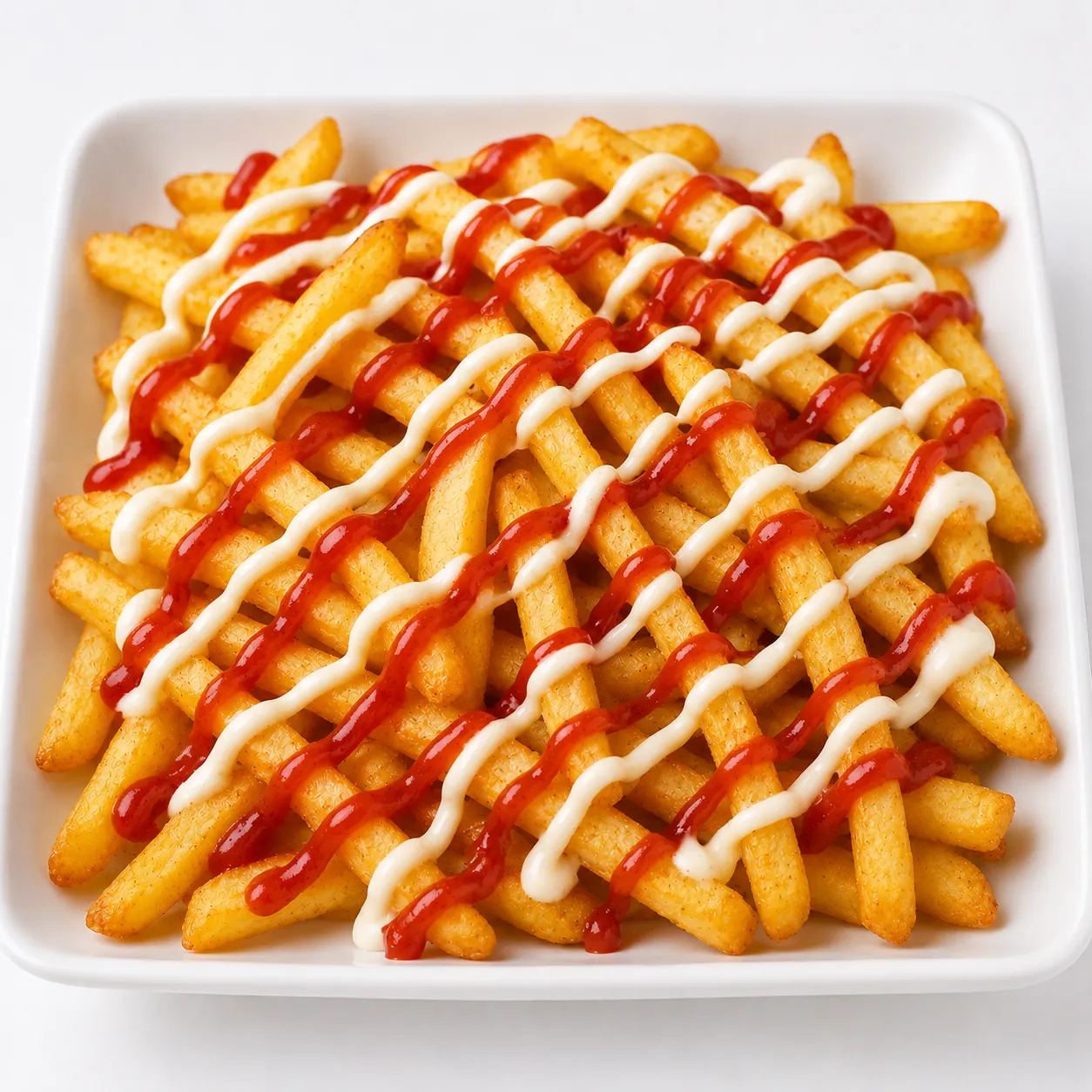 بطاطس كاتشب ومايونيز
