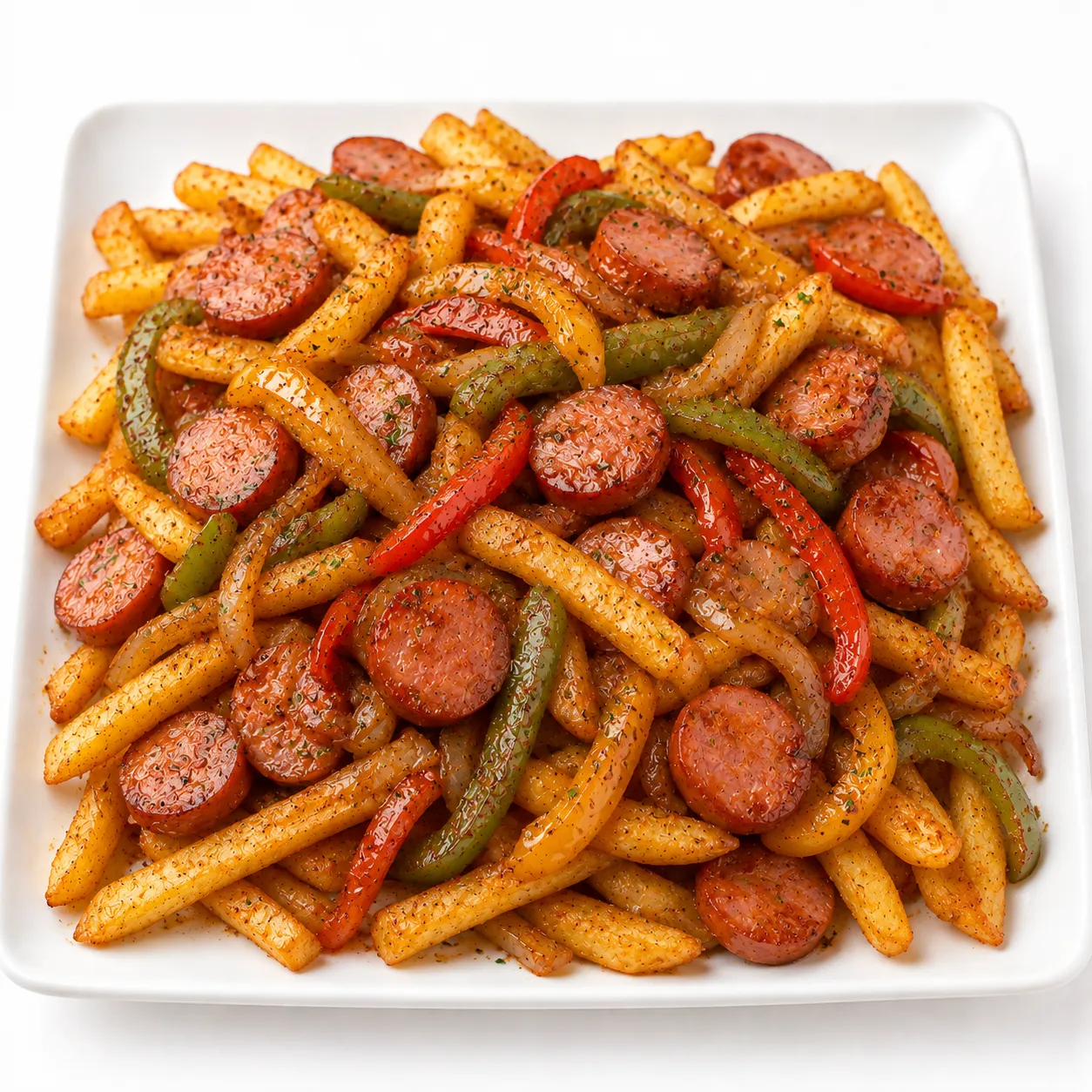 بطاطس ميلانو ( سوسيس )