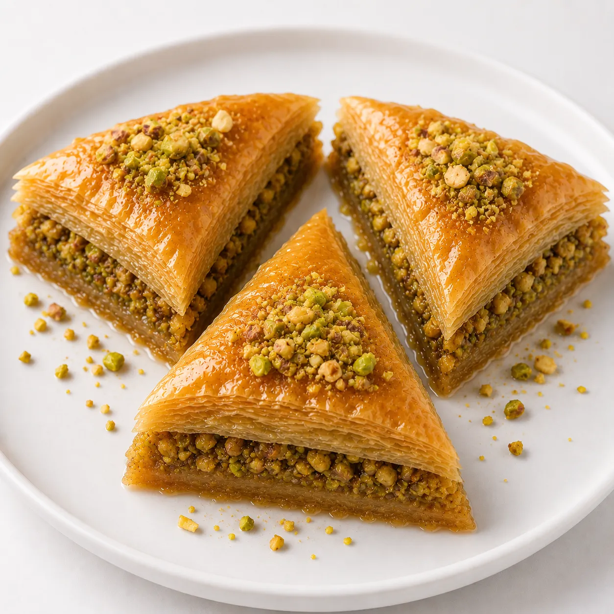 بقلاوة مثلثات مكسرات