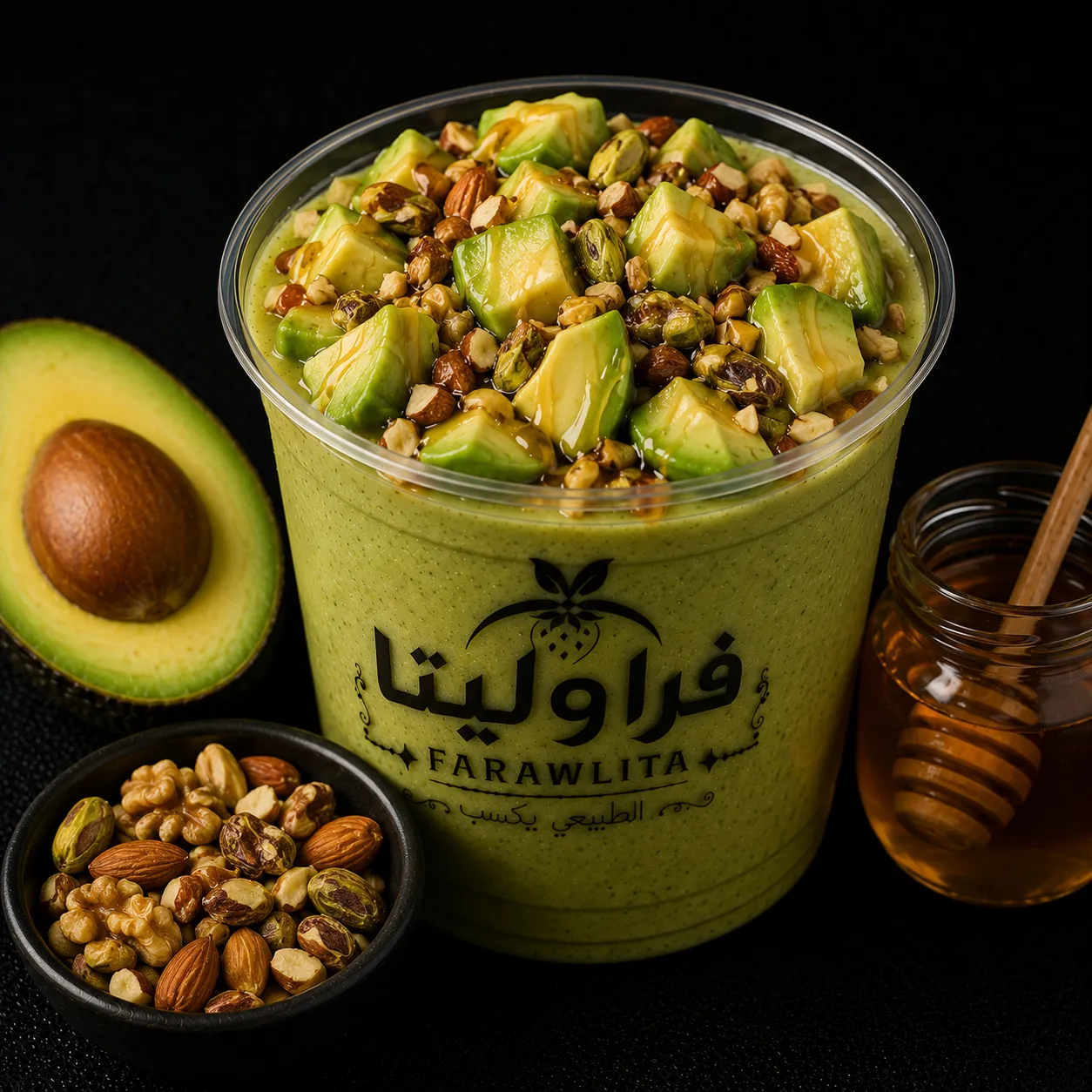 افوكادو بالمكسرات 