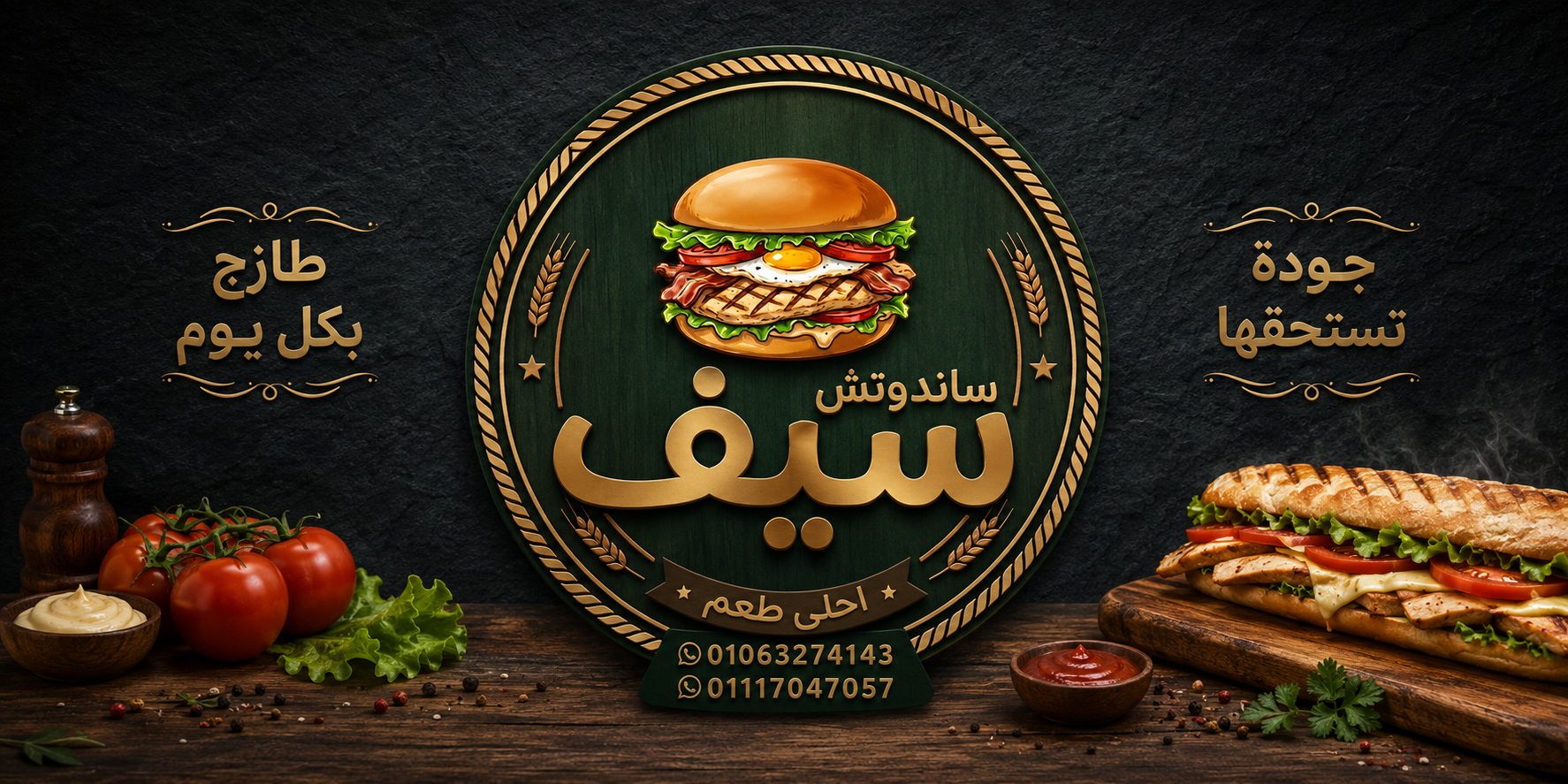 صورة منيو مطعم ساندوتش سيف 